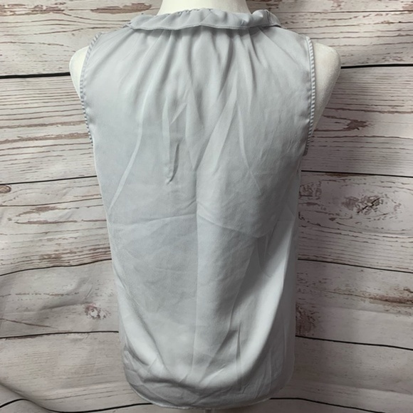 NWOT J.Crew Ruffle Tie Front Sleeveless Blouse - Picture 4 of 6